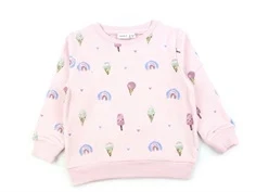 Name It parfait pink is og regnbuer sweatshirt
